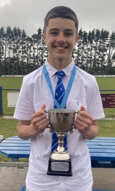 Trophy winner Will Corby Trophy winner Will Corby